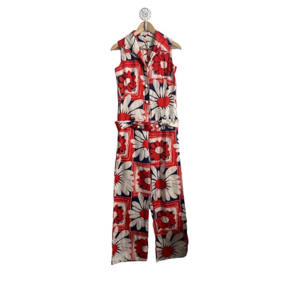 Rare Vintage 1970s Tori Richard Honolulu floral romper
